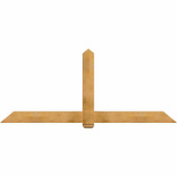 96"W x 40"H x 06"D x 6"F, 10/12 Pitch, Eugene Rough Sawn Timber Gable Bracket, Western Red Cedar