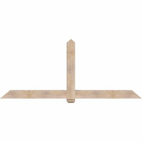 96"W x 40"H x 5 1/2"D x 5 1/2"F, 10/12 Pitch, Eugene Smooth Timber Gable Bracket, Douglas Fir