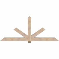 96"W x 40"H x 5 1/2"D x 5 1/2"F, 10/12 Pitch, Kennewick Smooth Timber Gable Bracket, Douglas Fir