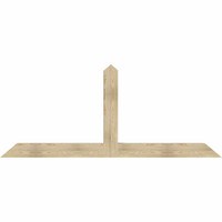 96"W x 40"H x 06"D x 6"F, 10/12 Pitch, Portland Rough Sawn Timber Gable Bracket, Douglas Fir