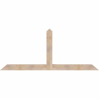 96"W x 40"H x 5 1/2"D x 5 1/2"F, 10/12 Pitch, Portland Smooth Timber Gable Bracket, Douglas Fir