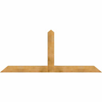 96"W x 40"H x 06"D x 6"F, 10/12 Pitch, Portland Rough Sawn Timber Gable Bracket, Western Red Cedar
