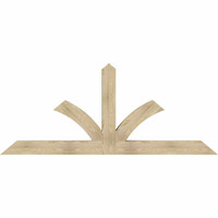 96"W x 40"H x 06"D x 6"F, 10/12 Pitch, Richland Rough Sawn Timber Gable Bracket, Douglas Fir