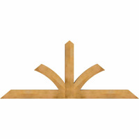 96"W x 40"H x 06"D x 6"F, 10/12 Pitch, Richland Rough Sawn Timber Gable Bracket, Western Red Cedar