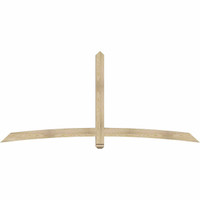 96"W x 44"H x 04"D x 4"F, 11/12 Pitch, Bellingham Rough Sawn Timber Gable Bracket, Douglas Fir