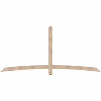 96"W x 44"H x 3 1/2"D x 3 1/2"F, 11/12 Pitch, Bellingham Smooth Timber Gable Bracket, Douglas Fir