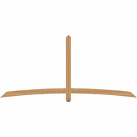 96"W x 44"H x 3 1/2"D x 3 1/2"F, 11/12 Pitch, Bellingham Smooth Timber Gable Bracket, Western Red Cedar