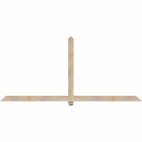 96"W x 44"H x 3 1/2"D x 3 1/2"F, 11/12 Pitch, Eugene Smooth Timber Gable Bracket, Douglas Fir
