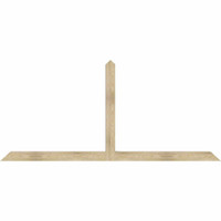 96"W x 44"H x 04"D x 4"F, 11/12 Pitch, Portland Rough Sawn Timber Gable Bracket, Douglas Fir