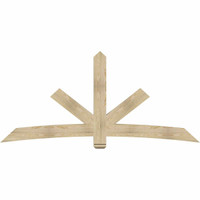 96"W x 44"H x 04"D x 6"F, 11/12 Pitch, Alberta Rough Sawn Timber Gable Bracket, Douglas Fir