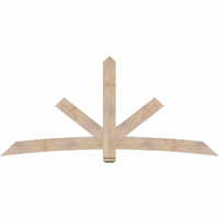 96"W x 44"H x 3 1/2"D x 5 1/2"F, 11/12 Pitch, Alberta Smooth Timber Gable Bracket, Douglas Fir