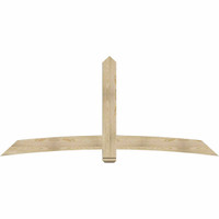 96"W x 44"H x 04"D x 6"F, 11/12 Pitch, Bellingham Rough Sawn Timber Gable Bracket, Douglas Fir