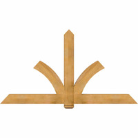 84"W x 45"H x 04"D x 6"F, 13/12 Pitch, Redmond Rough Sawn Timber Gable Bracket, Western Red Cedar
