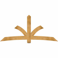 96"W x 44"H x 04"D x 6"F, 11/12 Pitch, Davenport Rough Sawn Timber Gable Bracket, Western Red Cedar