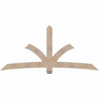 96"W x 44"H x 3 1/2"D x 5 1/2"F, 11/12 Pitch, Davenport Smooth Timber Gable Bracket, Douglas Fir
