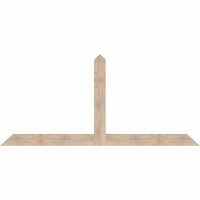 96"W x 44"H x 3 1/2"D x 5 1/2"F, 11/12 Pitch, Portland Smooth Timber Gable Bracket, Douglas Fir