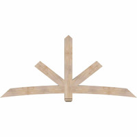 96"W x 44"H x 5 1/2"D x 5 1/2"F, 11/12 Pitch, Alberta Smooth Timber Gable Bracket, Douglas Fir