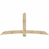 96"W x 44"H x 06"D x 6"F, 11/12 Pitch, Bellingham Rough Sawn Timber Gable Bracket, Douglas Fir