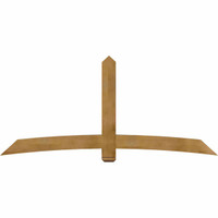 96"W x 44"H x 06"D x 6"F, 11/12 Pitch, Bellingham Rough Sawn Timber Gable Bracket, Western Red Cedar
