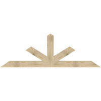 96"W x 32"H x 04"D x 6"F, 08/12 Pitch, Saratoga Rough Sawn Timber Gable Bracket, Douglas Fir