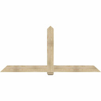 96"W x 44"H x 06"D x 6"F, 11/12 Pitch, Eugene Rough Sawn Timber Gable Bracket, Douglas Fir