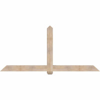 96"W x 44"H x 5 1/2"D x 5 1/2"F, 11/12 Pitch, Eugene Smooth Timber Gable Bracket, Douglas Fir