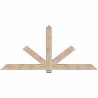 96"W x 44"H x 5 1/2"D x 5 1/2"F, 11/12 Pitch, Kennewick Smooth Timber Gable Bracket, Douglas Fir