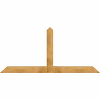 96"W x 44"H x 06"D x 6"F, 11/12 Pitch, Portland Rough Sawn Timber Gable Bracket, Western Red Cedar