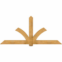 96"W x 44"H x 06"D x 6"F, 11/12 Pitch, Redmond Rough Sawn Timber Gable Bracket, Western Red Cedar