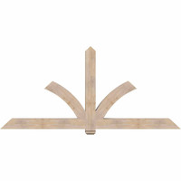 96"W x 44"H x 5 1/2"D x 5 1/2"F, 11/12 Pitch, Redmond Smooth Timber Gable Bracket, Douglas Fir