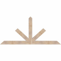96"W x 44"H x 5 1/2"D x 5 1/2"F, 11/12 Pitch, Saratoga Smooth Timber Gable Bracket, Douglas Fir