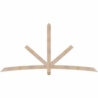 96"W x 48"H x 3 1/2"D x 3 1/2"F, 12/12 Pitch, Alberta Smooth Timber Gable Bracket, Douglas Fir