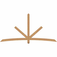 96"W x 48"H x 3 1/2"D x 3 1/2"F, 12/12 Pitch, Alberta Smooth Timber Gable Bracket, Western Red Cedar