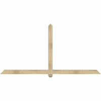 96"W x 48"H x 04"D x 4"F, 12/12 Pitch, Eugene Rough Sawn Timber Gable Bracket, Douglas Fir
