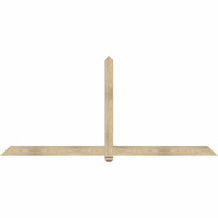 96"W x 44"H x 04"D x 4"F, 11/12 Pitch, Eugene Rough Sawn Timber Gable Bracket, Douglas Fir