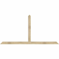 96"W x 48"H x 04"D x 4"F, 12/12 Pitch, Portland Rough Sawn Timber Gable Bracket, Douglas Fir