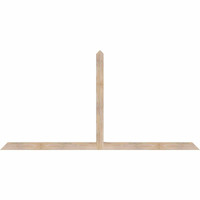 96"W x 48"H x 3 1/2"D x 3 1/2"F, 12/12 Pitch, Portland Smooth Timber Gable Bracket, Douglas Fir