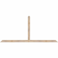 96"W x 44"H x 3 1/2"D x 3 1/2"F, 11/12 Pitch, Portland Smooth Timber Gable Bracket, Douglas Fir