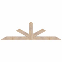 96"W x 28"H x 5 1/2"D x 5 1/2"F, 07/12 Pitch, Saratoga Smooth Timber Gable Bracket, Douglas Fir