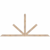 96"W x 44"H x 3 1/2"D x 3 1/2"F, 11/12 Pitch, Saratoga Smooth Timber Gable Bracket, Douglas Fir