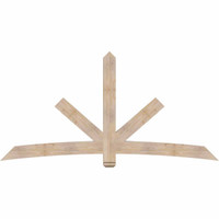 96"W x 48"H x 3 1/2"D x 5 1/2"F, 12/12 Pitch, Alberta Smooth Timber Gable Bracket, Douglas Fir