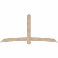 96"W x 48"H x 3 1/2"D x 5 1/2"F, 12/12 Pitch, Bellingham Smooth Timber Gable Bracket, Douglas Fir