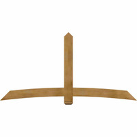 96"W x 48"H x 04"D x 6"F, 12/12 Pitch, Bellingham Rough Sawn Timber Gable Bracket, Western Red Cedar