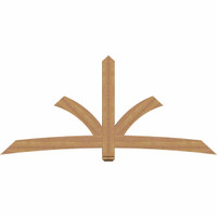96"W x 44"H x 3 1/2"D x 5 1/2"F, 11/12 Pitch, Davenport Smooth Timber Gable Bracket, Western Red Cedar