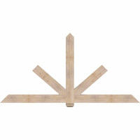 96"W x 48"H x 3 1/2"D x 5 1/2"F, 12/12 Pitch, Kennewick Smooth Timber Gable Bracket, Douglas Fir