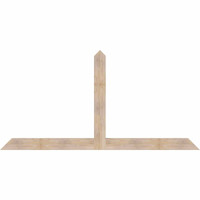 96"W x 48"H x 3 1/2"D x 5 1/2"F, 12/12 Pitch, Portland Smooth Timber Gable Bracket, Douglas Fir