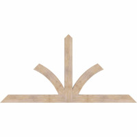 96"W x 48"H x 3 1/2"D x 5 1/2"F, 12/12 Pitch, Richland Smooth Timber Gable Bracket, Douglas Fir