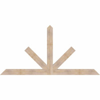 96"W x 48"H x 3 1/2"D x 5 1/2"F, 12/12 Pitch, Saratoga Smooth Timber Gable Bracket, Douglas Fir