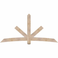 96"W x 48"H x 5 1/2"D x 5 1/2"F, 12/12 Pitch, Alberta Smooth Timber Gable Bracket, Douglas Fir
