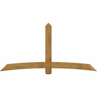 96"W x 48"H x 06"D x 6"F, 12/12 Pitch, Bellingham Rough Sawn Timber Gable Bracket, Western Red Cedar
